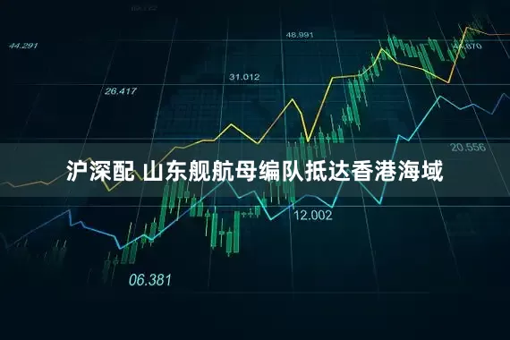 沪深配 山东舰航母编队抵达香港海域