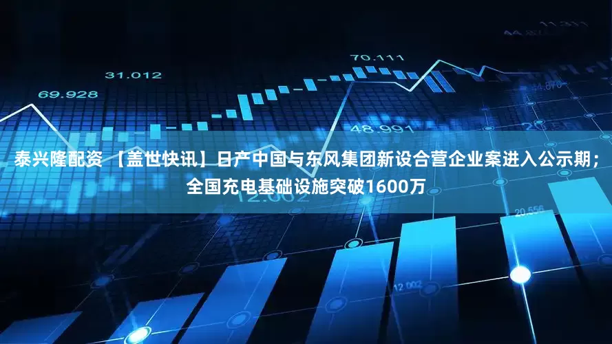 泰兴隆配资 【盖世快讯】日产中国与东风集团新设合营企业案进入公示期；全国充电基础设施突破1600万