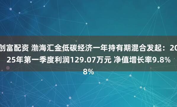 创富配资 渤海汇金低碳经济一年持有期混合发起：2025年第一季度利润129.07万元 净值增长率9.8%